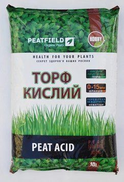 Торф кислий Пітфілд (Peatfield) pH 2.8-3,8 10л SUB-016 фото