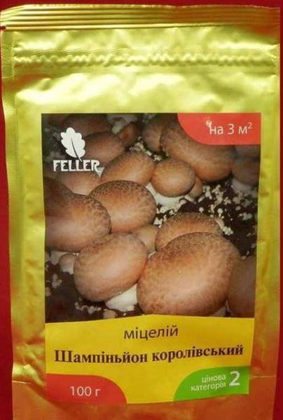 Міцелій Шампіньйон (Печериця) королівський коричневий Feller 100 г MGR-003 фото